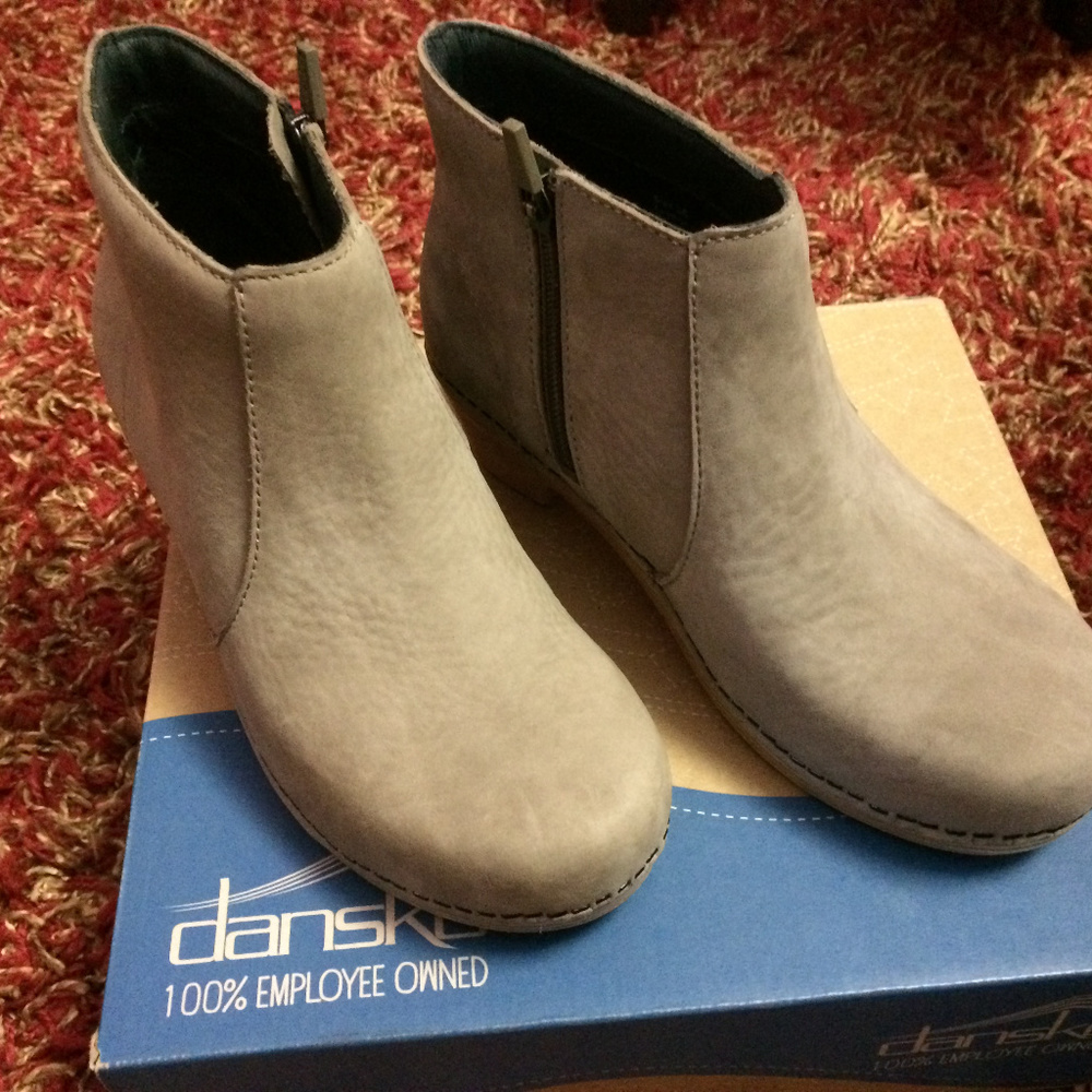DANSKO MARIA TAUPE BOOTIE size 36